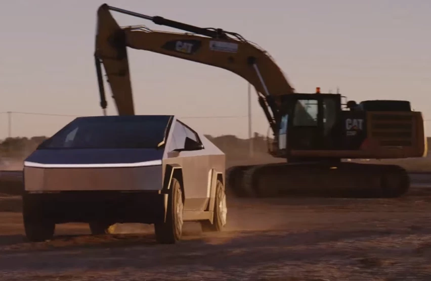 טסלה סייברטראק לפי המיקום של הפסקה