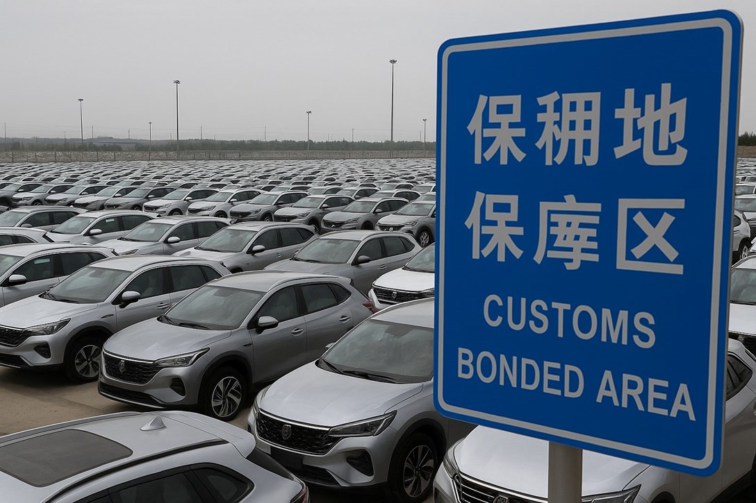 רכבים סינים במגרש