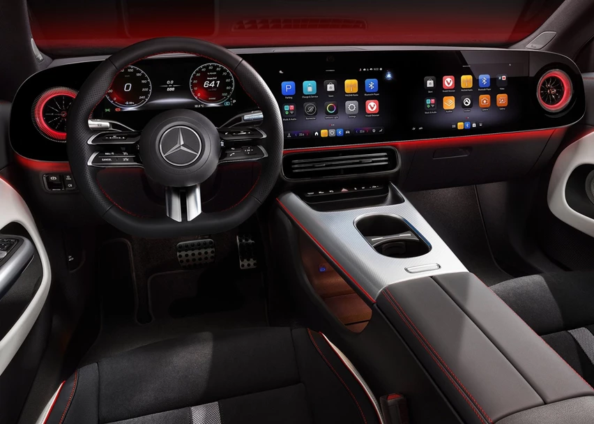 מרצדס CLA החדשה תא נוסעים