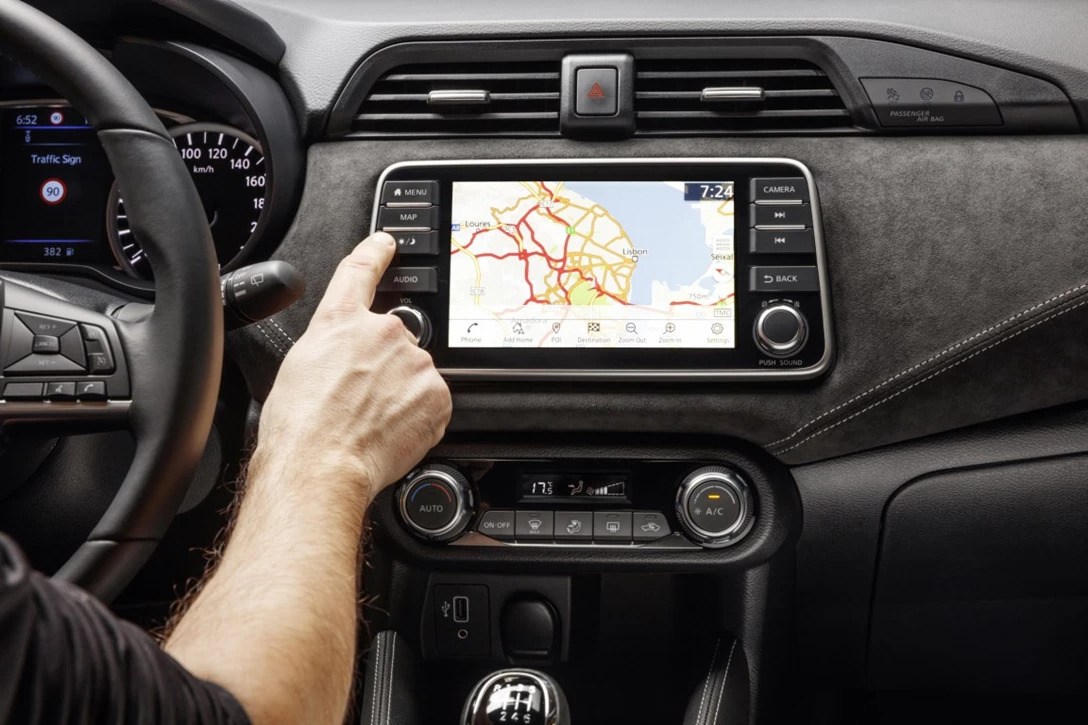 1610841-More Micra Live Event - White Micra N-Sport - Interior Details Navigation 2.jpg