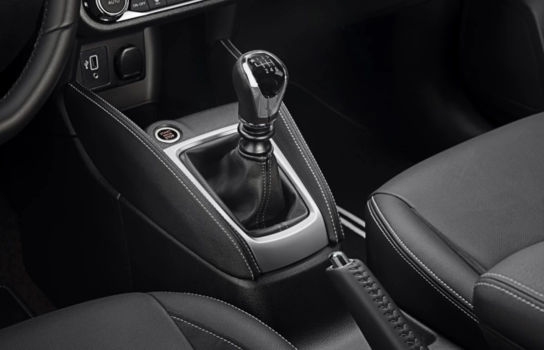 1610836-More Micra Live Event - White Micra N-Sport - Interior Details - Gear stick.jpg