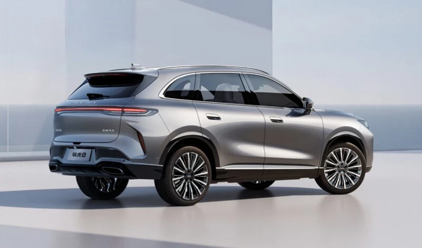 צ'רי טיגו 8 חדש, זווית אחורית