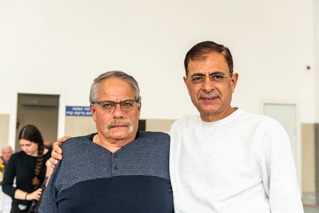 משה קרמאייר מנהל אגף א' במשרד התחבורה וד"ר רמי קרדוש