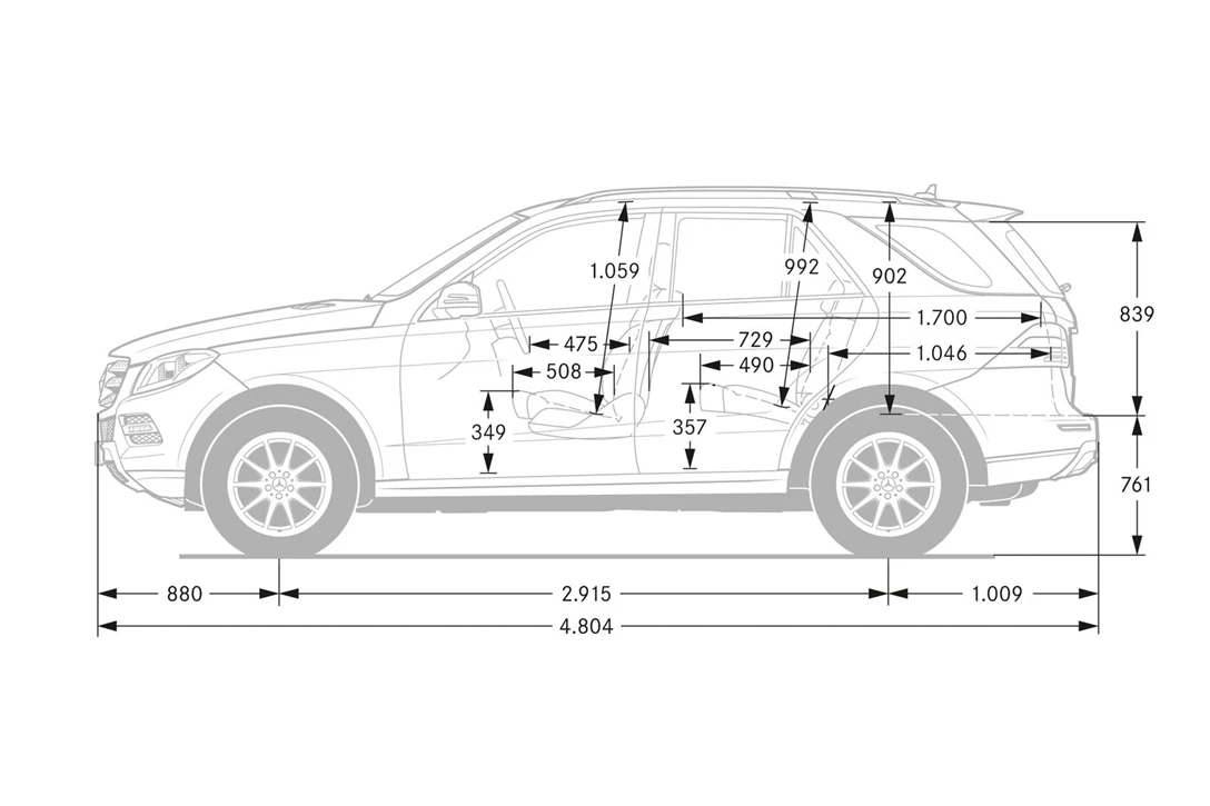 מרצדס ML קלאס 2012